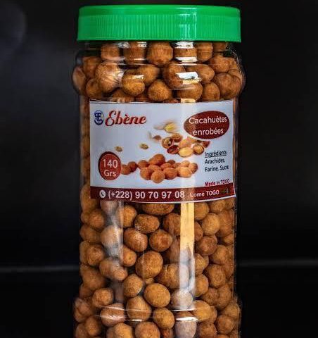 Bocal d’arachides enrobées Ebène Product